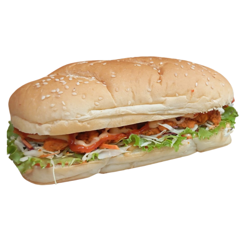 BBQ Chicken Sub With Cheese